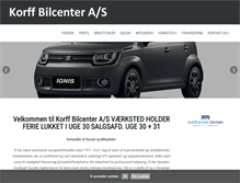Tablet Screenshot of korffbilcenter.dk